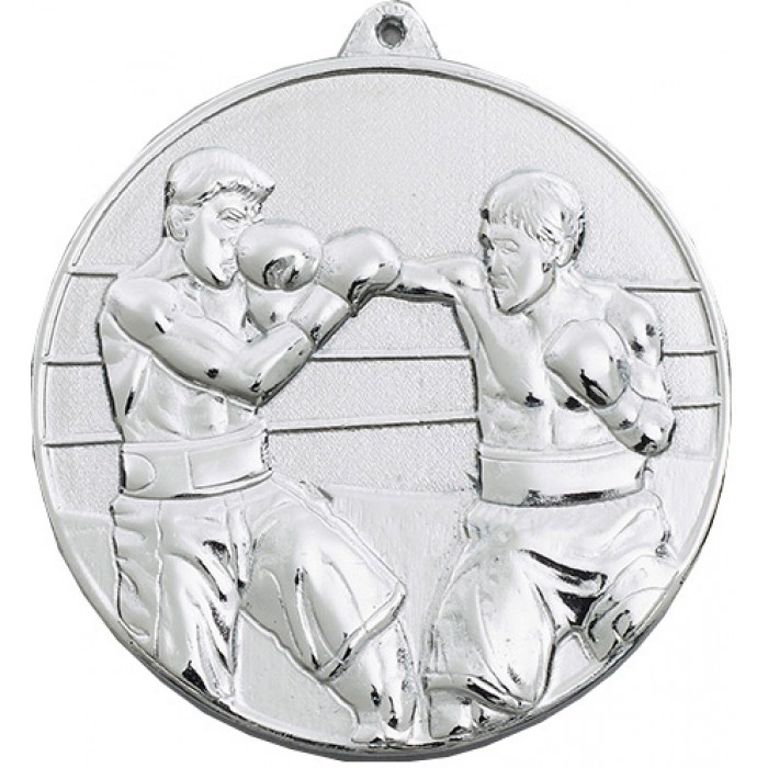 SILVER 70MM BOXING MEDAL